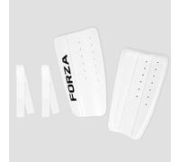 FORZA Club Shin Pads | Hard-Shell Football Shin Guards with EVA Foam Backing - Ideal for Youth and Amateur Players - Sizes XXS to M/L with Optional Ankle Protectors (Without Ankle Guard, White, XXS)
