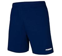 FORZA Coaches Training Shorts with Zip Pockets | Comfortable Elastic Waistband & Adjustable Drawcords - Ideal for Coaching, Training & Everyday Wear (UK, Alpha, L, Regular, Regular, Navy Blue)