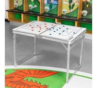 FORZA Coaching Board Table | 2-in-1 Foldable Magnetic Whiteboard & Table for Football Tactics - Adjustable Height, Full Pitch Layout, Team Magnets, Pen & Eraser