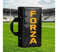FORZA Contact & Push Rugby Pad - Rugby Tackling & Rucking Training Shield with Reinforced Handles, Weatherproof PVC Cover & Impact Foam [Junior or Senior] (Black, Junior)