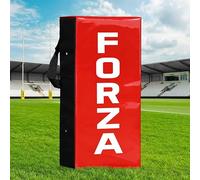 FORZA Contact & Push Rugby Pad - Rugby Tackling & Rucking Training Shield with Reinforced Handles, Weatherproof PVC Cover & Impact Foam [Junior or Senior] (Red, Senior)