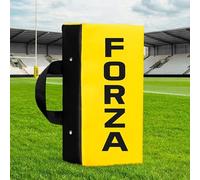 FORZA Contact & Push Rugby Pad - Rugby Tackling & Rucking Training Shield with Reinforced Handles, Weatherproof PVC Cover & Impact Foam [Junior or Senior] (Yellow, Junior)