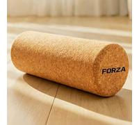 FORZA Cork Roller - Natural Cork Foam Roller for Yoga, Pilates & Muscle Recovery - Sustainable Textured Mobility Roller for Stretching, Balance & Myofascial Release - 30cm
