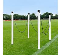 FORZA Crowd Barrier Post & Chain Set - Freestanding or Ground Spike | 5 Colours Available | 6mm or 8 mm (Ground Spike | 8mm, White Post & Black Chain)