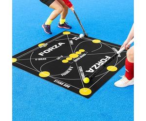 FORZA Elite Team Hockey Control Mat - 145cm x 145cm Training Mat with Drill Markings - Field Hockey Training Equipment for Ball Control & Skills