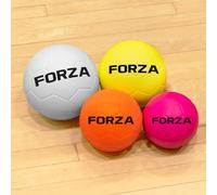FORZA Foam Handballs | Soft, Non-Sting PU Foam Handballs for Primary & Junior School Children - Multi-Pack Options Available for PE & Sports (Pack of 4, Fluro-Colour, Size 2 (7in))