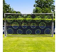 FORZA Football Goal Target Sheets - Shooting Practice Aid | Easily Attached + Detached | Perfect Your Strike! | [9 Size Options] - GOAL NOT INCLUDED (12ft x 6ft)