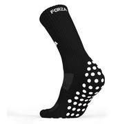 FORZA Football Grip Socks [XS-XL] | Unisex Mid-Calf Length Sports Grip Socks - 10 Colour Options Ideal for All Sports (Pack of 3, Black, S/M (4-7))