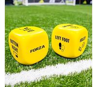 FORZA Football Training Dice Set | Finishing & Keepy Up Practice Dice Game [2 Pack], Foam Football Skill Aid for Shooting & Ball Control Skills, Coaching Equipment for Kids & Adults (Finishing Dice)