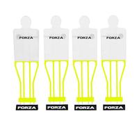FORZA Free Kick Mannequin Clothes [Pack of 4] | Premium Polyester Fabric - Compatible with Senior, Elite HD & Airflow Mannequins - [MANNEQUINS NOT INCLUDED] (White)