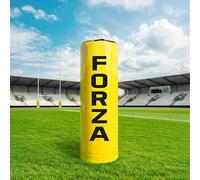 FORZA Full-Height Rugby Tackle Bag - Weatherproof Rugby Training Bag with Shock Absorbing Foam Core - Contact Tackle Pad for Mini, Junior, Youth, Senior & Jumbo Players (Yellow, Mini, No Ring)