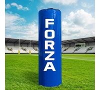 FORZA Full-Height Rugby Tackle Bag - Weatherproof Rugby Training Bag with Shock Absorbing Foam Core - Contact Tackle Pad for Mini, Junior, Youth, Senior & Jumbo Players (Blue, Jumbo, No Ring)