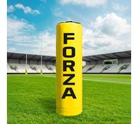FORZA Full-Height Rugby Tackle Bag - Weatherproof Rugby Training Bag with Shock Absorbing Foam Core - Contact Tackle Pad for Mini, Junior, Youth, Senior & Jumbo Players (Yellow, Junior, No Ring)