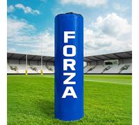 FORZA Full-Height Rugby Tackle Bag - Weatherproof Rugby Training Bag with Shock Absorbing Foam Core - Contact Tackle Pad for Mini, Junior, Youth, Senior & Jumbo Players (Blue, Senior, No Ring)