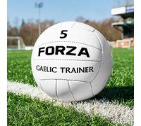 FORZA Gaelic Training Football | Hi-Tech Airlock Bladder | 100% Hand Stitched GAA Ball (Size 5, Pack Of 5)
