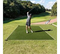 FORZA Golf Tee Turf Mat | Professional Practice Mat for Driving, Chipping & Training - Premium Golf Hitting Surface with Real Tee Compatibility - Indoor & Outdoor Training Equipment (1.5m x 1.5m)