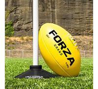 FORZA Grand Match AFL Ball | Elite Texture Grip | Laminated Backing | 100% Hand Stitched (Pack Of 5, Size 4)