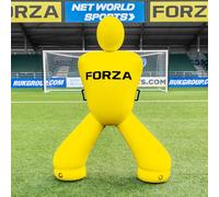 FORZA Hockey Giant Goalkeeper Mannequin - Inflatable Training Dummy for Field Hockey Drills (With Pump, Yellow, With Carry Bag)