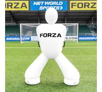 FORZA Hockey Giant Goalkeeper Mannequin - Inflatable Training Dummy for Field Hockey Drills (With Pump, White, With Carry Bag)