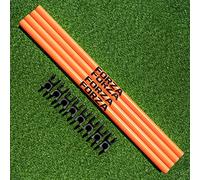 FORZA Hurdle/Agility Poles & Clips - Speed & Agility Training Poles (Poles & Clips, Orange, 34mm)