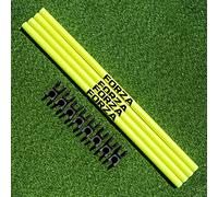 FORZA Hurdle/Agility Poles & Clips - Speed & Agility Training Poles (Poles & Clips, Yellow, 34mm)