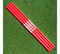 FORZA Hurdle/Agility Poles & Clips - Speed & Agility Training Poles (Poles Only, Red, 34mm)