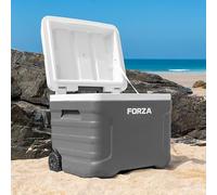 FORZA IceGuard Wheeled Cooler Box | Portable Ice Chest with Handle & Wheels - Keeps Contents Cold for 72 Hours - Ideal for Beach, BBQ or Team Sports [20L 41L 47L 98L] (41L Capacity)