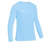 FORZA Junior Boys’ Base Layer Long Sleeve Top | Moisture Wicking, 4-Way Stretch Compression Undershirt for for All Sports | Multiple Sizes and Colours Available (Light Blue, Age 9-10 (Junior))