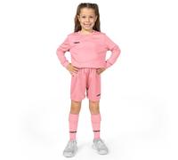 FORZA Kids' Classic Long Sleeve Football Kit - Comfortable Durable Football Uniform for Young Players (Light Pink, Age 13-14)