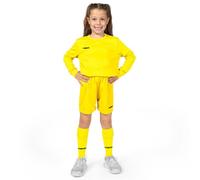 FORZA Kids' Classic Long Sleeve Football Kit - Comfortable Durable Football Uniform for Young Players (Yellow, Age 11-12)