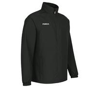 FORZA Kids Waterproof Rain Jacket | Lightweight Hooded Raincoat - Zip Pockets, Stowaway Hood & Elastic Cuffs - Age 5-14 - Black or Navy Blue (UK, Age, 11 Years, 12 Years, Regular, Black)