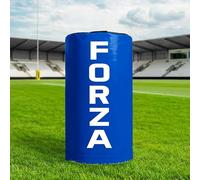 FORZA Low Height Rugby Tackle Bag - Pro Model Rugby Training Tackle Pad with Shock Reducing Foam Core, 615gsm Reinforced Cover & Padded Handles - Junior to Senior Contact Practice Bag (Blue, Junior)