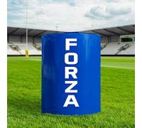 FORZA Low Height Rugby Tackle Bag - Pro Model Rugby Training Tackle Pad with Shock Reducing Foam Core, 615gsm Reinforced Cover & Padded Handles - Junior to Senior Contact Practice Bag (Blue, Senior)