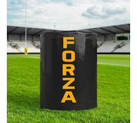 FORZA Low Height Rugby Tackle Bag - Pro Model Rugby Training Tackle Pad with Shock Reducing Foam Core, 615gsm Reinforced Cover & Padded Handles - Junior to Senior Contact Practice Bag (Black, Senior)