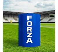 FORZA Low Height Rugby Tackle Bag - Pro Model Rugby Training Tackle Pad with Shock Reducing Foam Core, 615gsm Reinforced Cover & Padded Handles - Junior to Senior Contact Practice Bag (Blue, Youth)