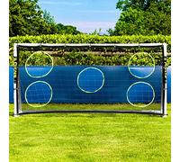 FORZA Match Football Goal [6 Sizes] - Lightweight & Weatherproof PVC Garden Goals | Optional Target Sheets (8ft x 4ft, With Target Sheet)