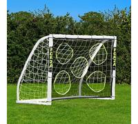 FORZA Match Football Goal [7 Sizes] | The World’s #1 Junior Goals! | 100% UK-Made, 2 Min Setup, Unbreakable Goalpost + Target Bundle - Buy Once, Play Forever! (5ft x 4ft, With Target Sheet)