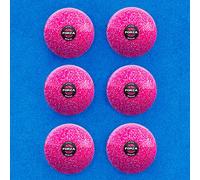 FORZA Match & Training Hockey Balls - Dimpled & Smooth | Complete Range - Tried & Tested By Hockey Wales (Pack of 6, Glitter Training Ball | Pink)