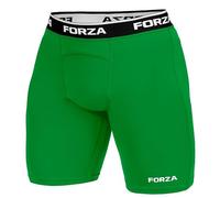 FORZA Men’s Base Layer Shorts - Quick Dry, Swat Wicking Compression Shorts Ideal for Football Training - Sizes XS to XXL - Multi Colours (UK, Alpha, L, Regular, Regular, Green)