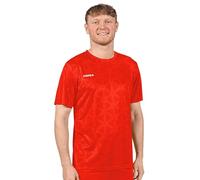 FORZA Men’s Short Sleeve Geo Football Shirt | Lightweight Quick-Dry Polyester Top - Breathable Training Jersey for All Athletes and Players