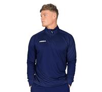FORZA Men’s Tracksuit Jacket | Quarter Zip Training Track Top - Mid Layer for Footballers, Runners & All Athletes [6 Colour Options] (UK, Alpha, M, Regular, Regular, Navy Blue)