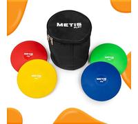 FORZA METIS Play Junior Athletics Training Discus | Pack of 4 Ultra-Durable PVC Throwing Discus Sets [200g-700kg] (350g)