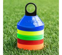 FORZA Mini Training Marker Cones | Durable Multi-Purpose Mini Space Cones Ideal for All Sports - Pack of 50 or 1000 [Includes Carry Stand] (Pack of 50, Multi)