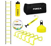 FORZA Multi-Sport Training Equipment Set - Speed Hurdles, Agility Ladder, Garden Football, Cones, Ball Pump, Water Bottle & Carry Bag | Durable Training Gear for Agility Drills