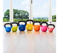 FORZA Neoprene Kettlebells [4-28kg] | Exercise Equipment For Home Training & Gym Fitness - Heavy Lifting Kettlebell Weights | Cast Iron Kettlebell