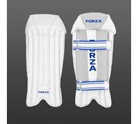 FORZA Original Wicket Keeper Pads | Lightweight Cricket Wicketkeeping Pads with Cane & Foam Protection, Artificial Leather Facing & Adjustable Straps | Youth & Adult Sizes (Youth)