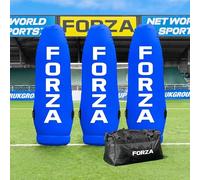 FORZA Pro Air Football Mannequins | Inflatable Free Kick Dummies | Junior, Senior & Jumbo | 1, 3 or 5 Pack | No Bag, Carry Bag or Wheel Bag (1, Blue (Standard Bag), Senior)