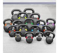 FORZA Pro Cast Iron Kettlebells | Powder Coated Grip Weight Training Equipment for Home Gym, Conditioning & Functional Fitness | 4kg to 48kg (FORZA CAST IRON LIGHT SET - 4kg-20kg)
