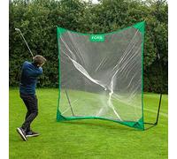 FORZA ProFlex Pop-Up Golf Net [8ft x 8ft or 10ft x 7ft] | Portable Golf Practice Net with Carry Bag | Durable Polyester Golf Hitting Net for Driving & Swing Training (8ft x 8ft)