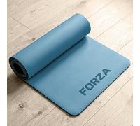 FORZA PU Yoga Mat - Premium Non-Slip Polyurethane & Natural Rubber Yoga Mat, Extra Grip, Cushioned & Durable Training Mat for Yoga, Pilates, Stretching & Mobility (Slate Blue, Without Carry Strap)